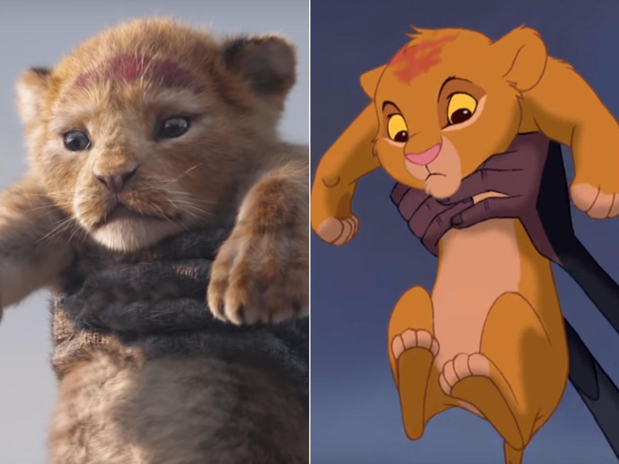 Lion Porn Captions - The new Lion King trailer side-by-side with the original ...