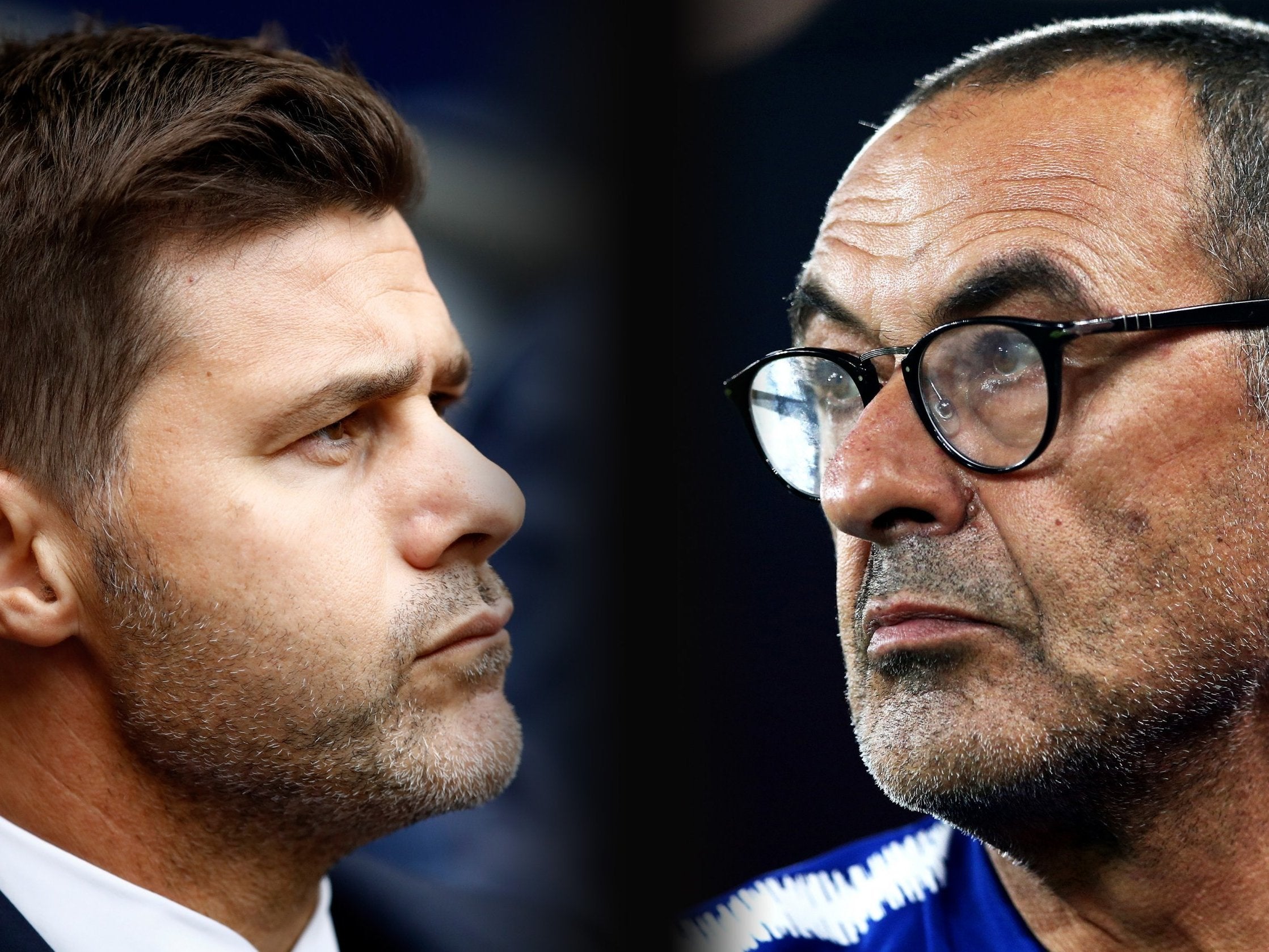 Mauricio Pochettino and Maurizio Sarri enjoyed very different afternoons