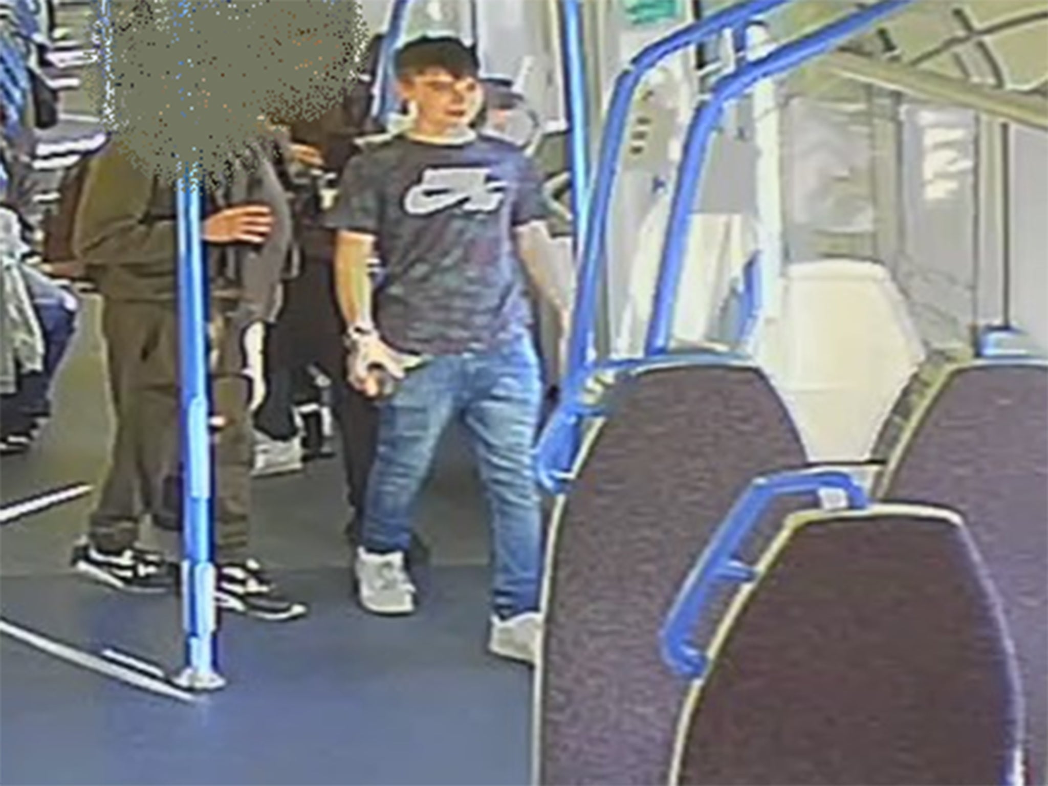 Police want to speak to the man pictured here on CCTV.