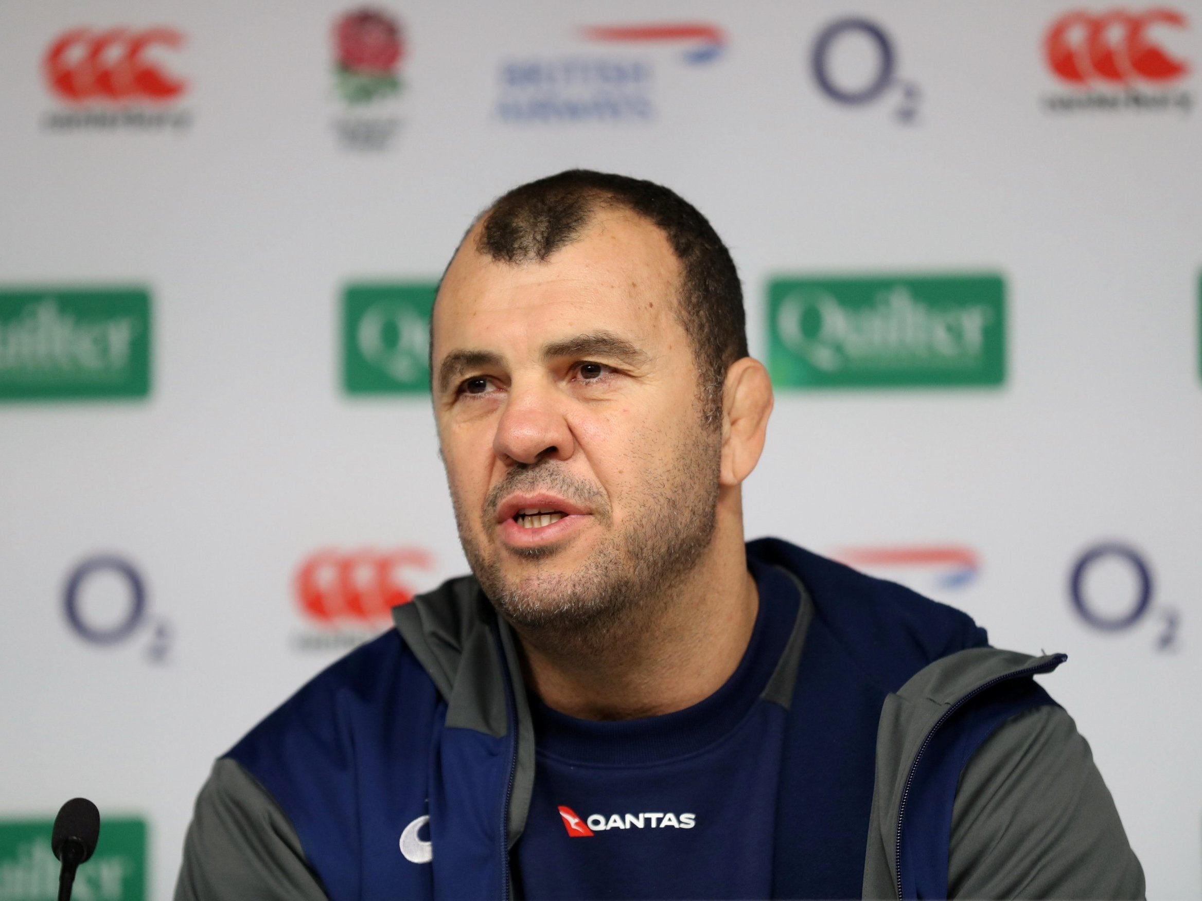 Michael Cheika has endured a testing year with Australia