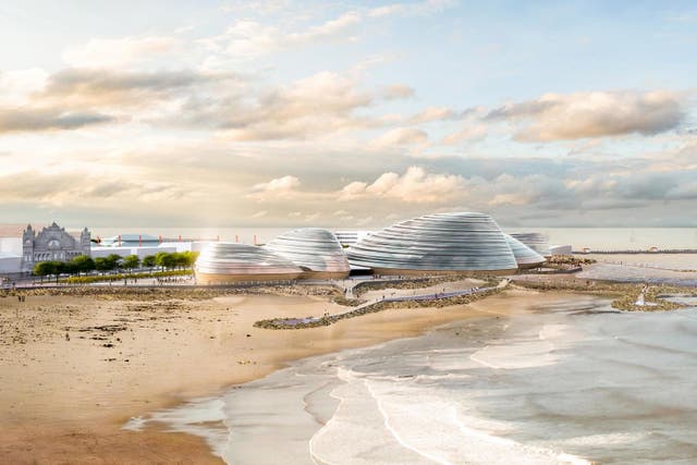 An artist’s impression of Eden Project North, a proposed new attraction for the town of Morecambe