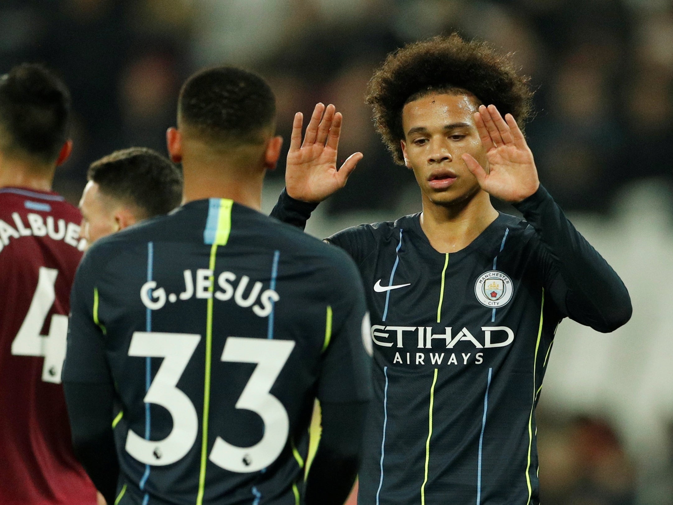 Leroy Sane scored twice for the champions (Action Images via Reuters)