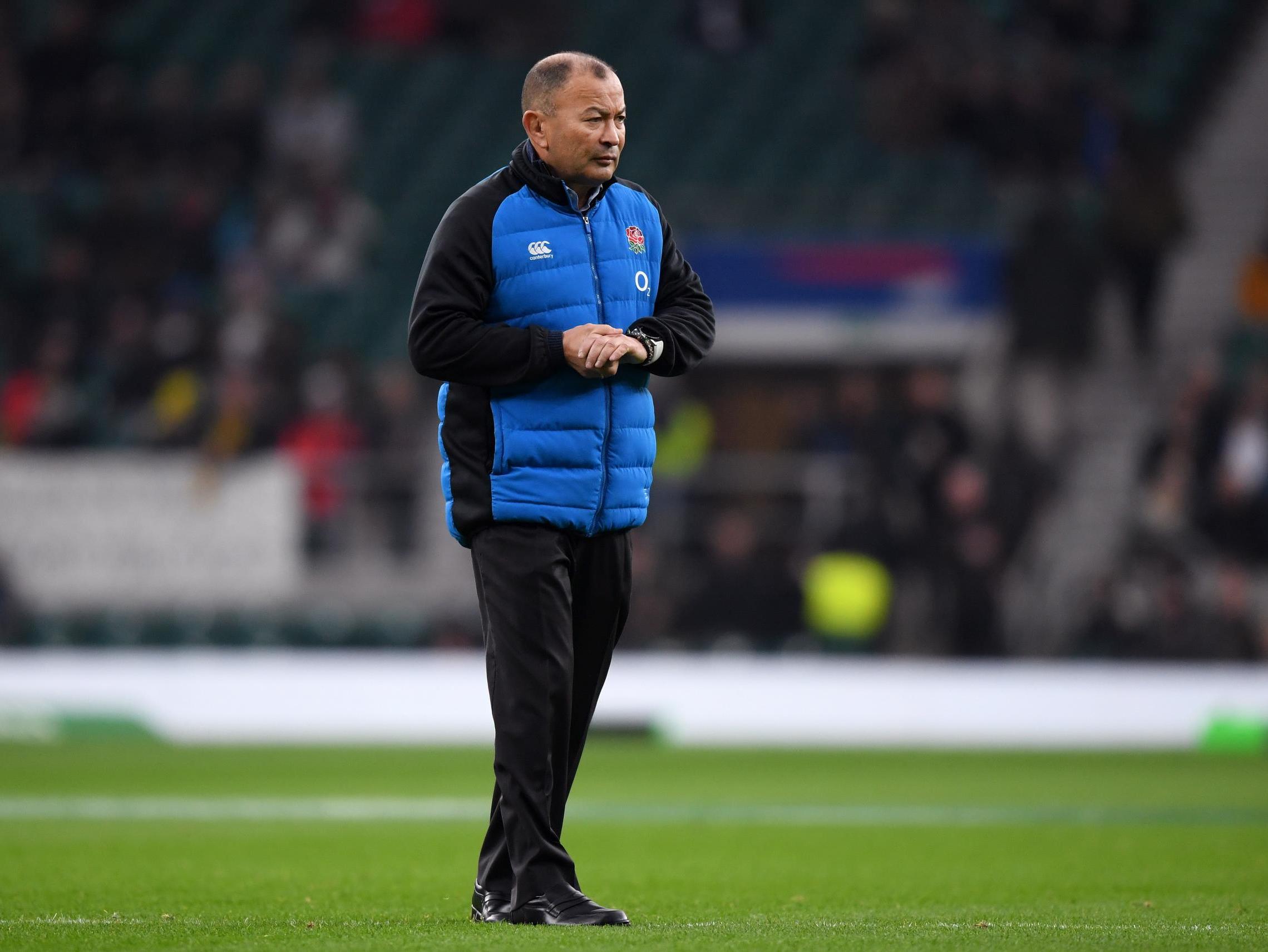 Eddie Jones will answer to interim CEO Nigel Melville in Brown's absence