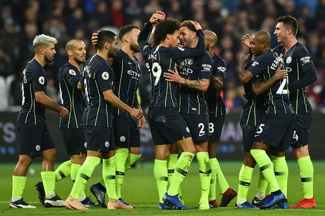 Manchester City ran rampant, scoring twice in the first twenty minutes