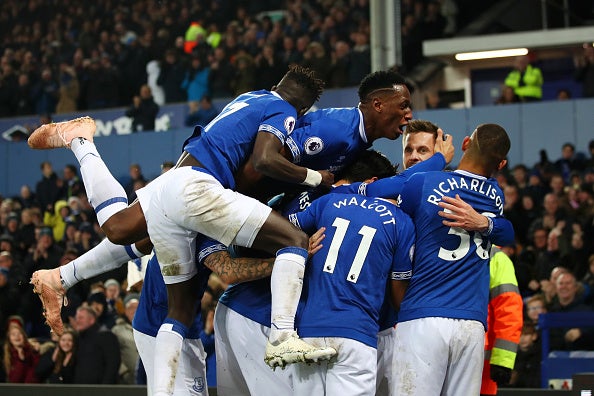 Everton climb into sixth position with the win