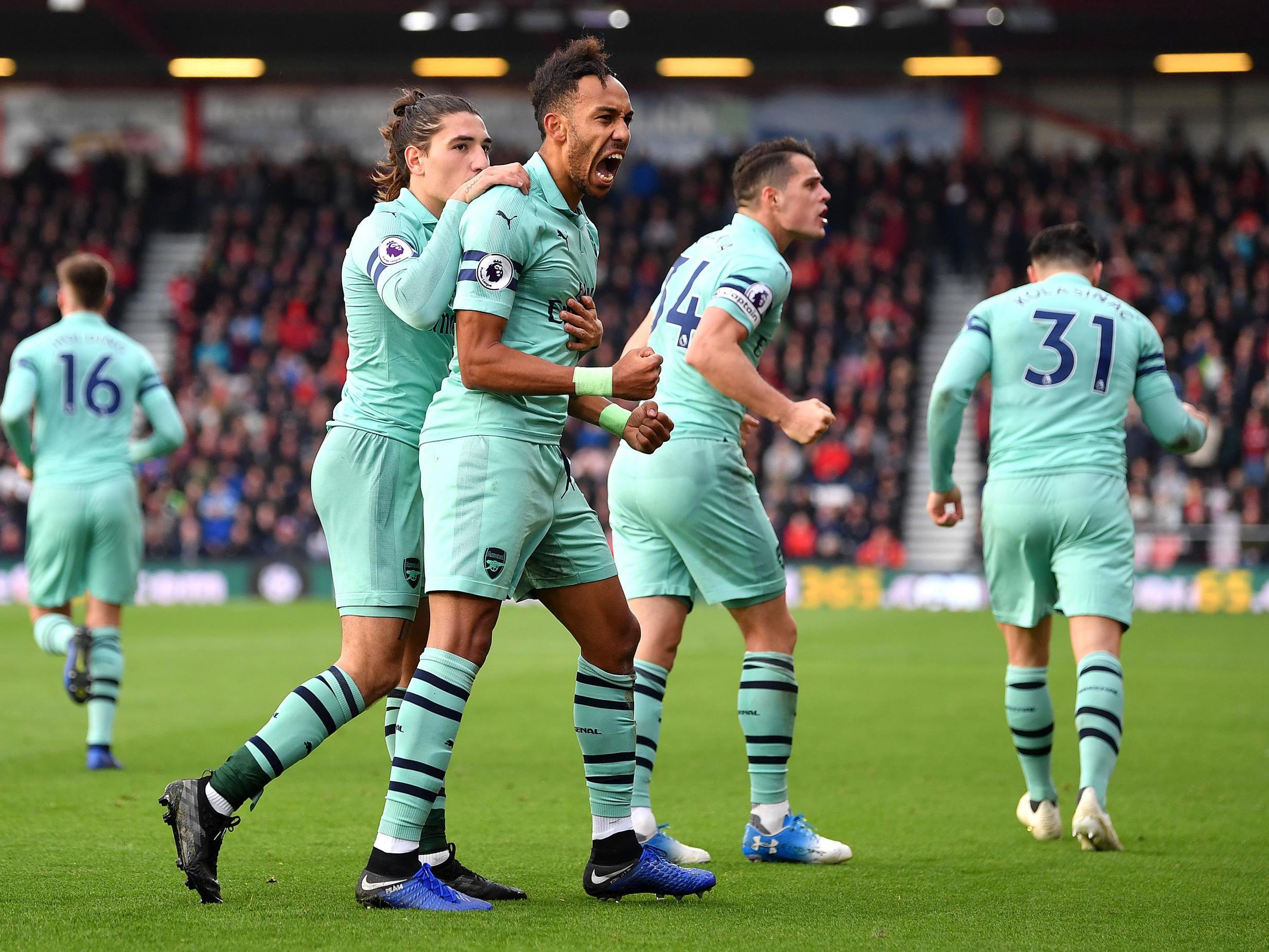 Pierre-Emerick Aubameyang hit the winning goal for Arsenal