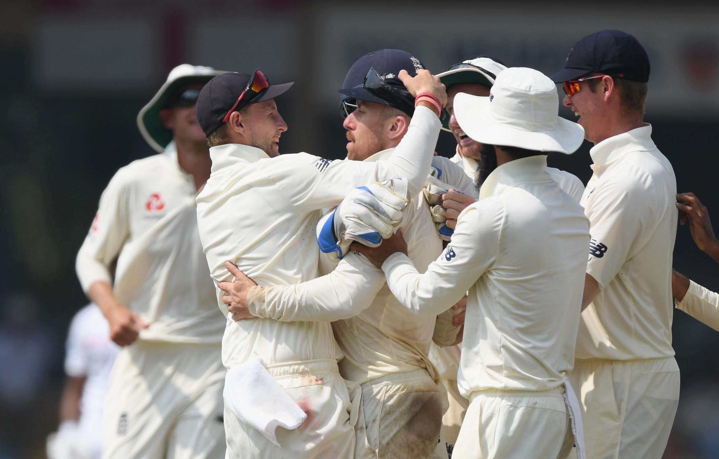 Leach secured the final wicket to ensure England swept the Sri Lankans