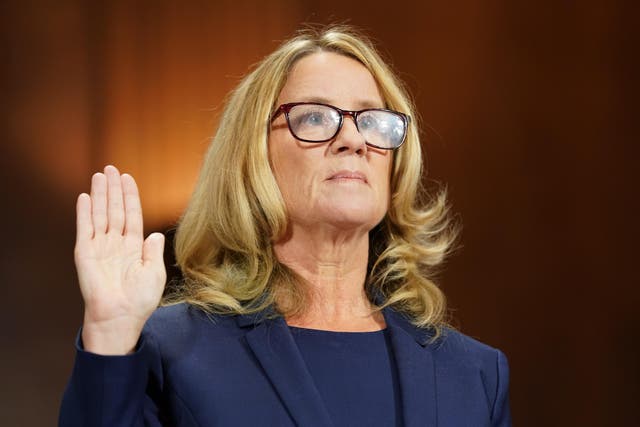 <p>Christine Blasey Ford testified that she had been sexually assaulted by Supreme Court justice Brett Kavanaugh </p>