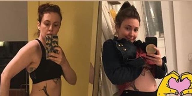 Lena Dunham Shares Before And After Pics To Prove Being Thin Isnt Everything 