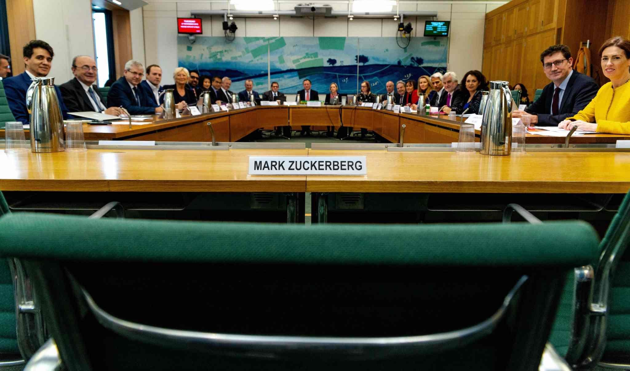 Facebook founder Mark Zuckerberg failed to attend a Commons committee hearing into the CA scandal