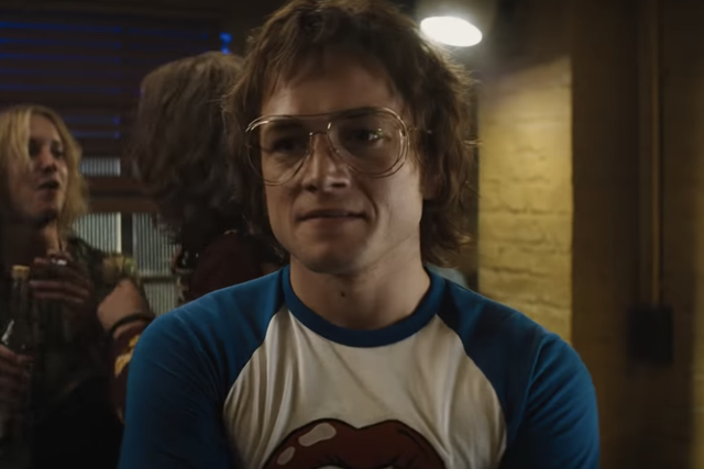 Taron Egerton plays Elton John in the upcoming biopic 'Rocketman', set to be released in April 2019.