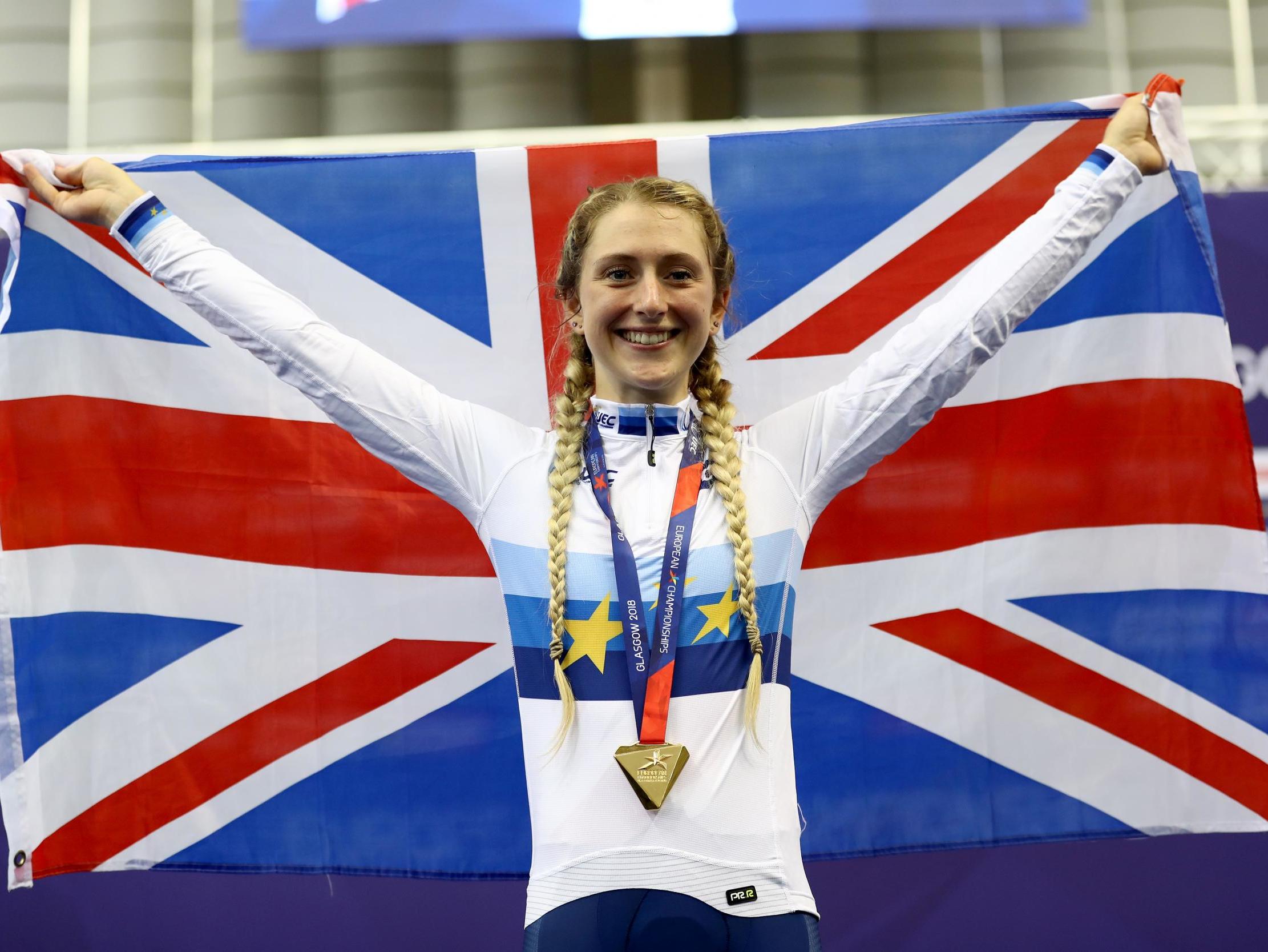 Laura Kenny claimed gold at the European Championships in Glasgow in August