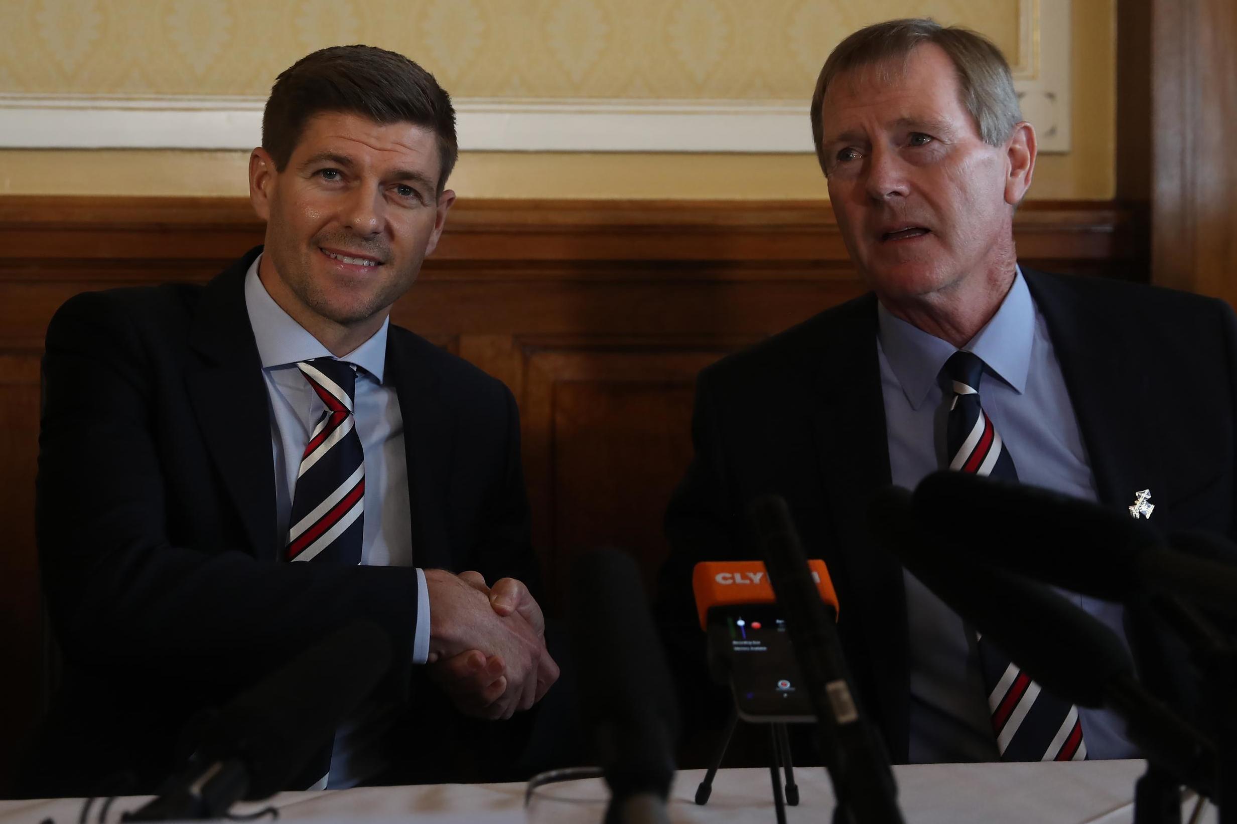 Gerrard has forged a close relationship with Rangers chairman Dave King since taking over