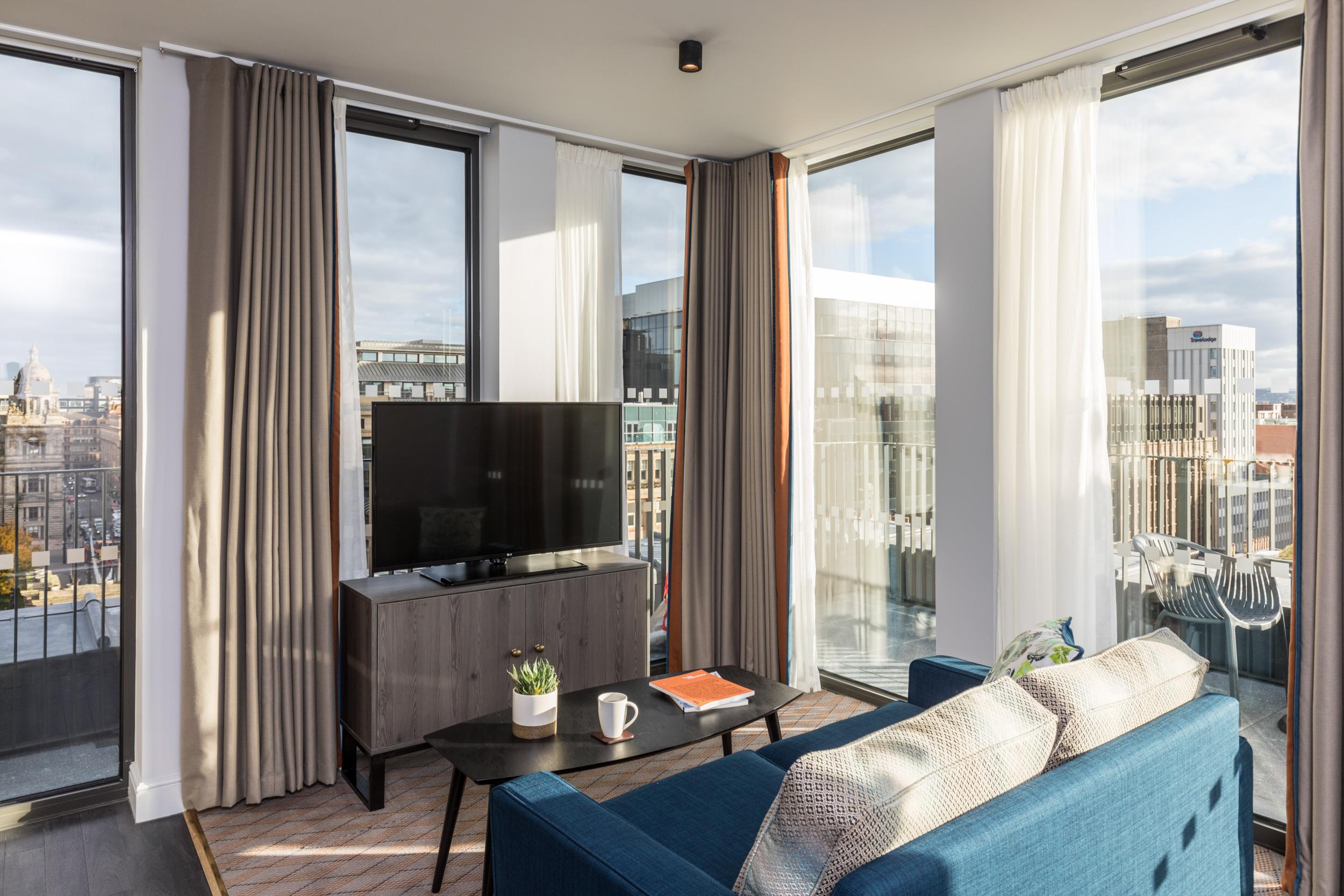 The Penthouse at Native Glasgow offers exceptional city views