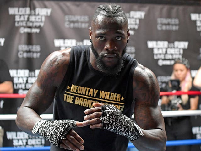 WBC heavyweight champion Deontay Wilder