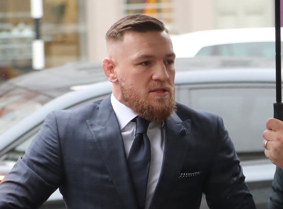 Conor McGregor arrives at Naas district court in Co Kildare