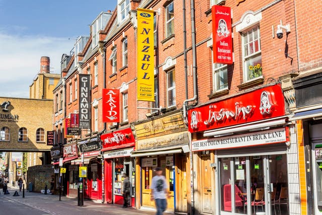 Brick Lane in east London is famous for its curry houses and attracts tourism in part thanks to this feature, but it too is struggling to find staff