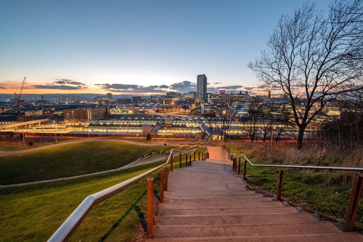 Sheffield's stunning skyline can be seen from many different places