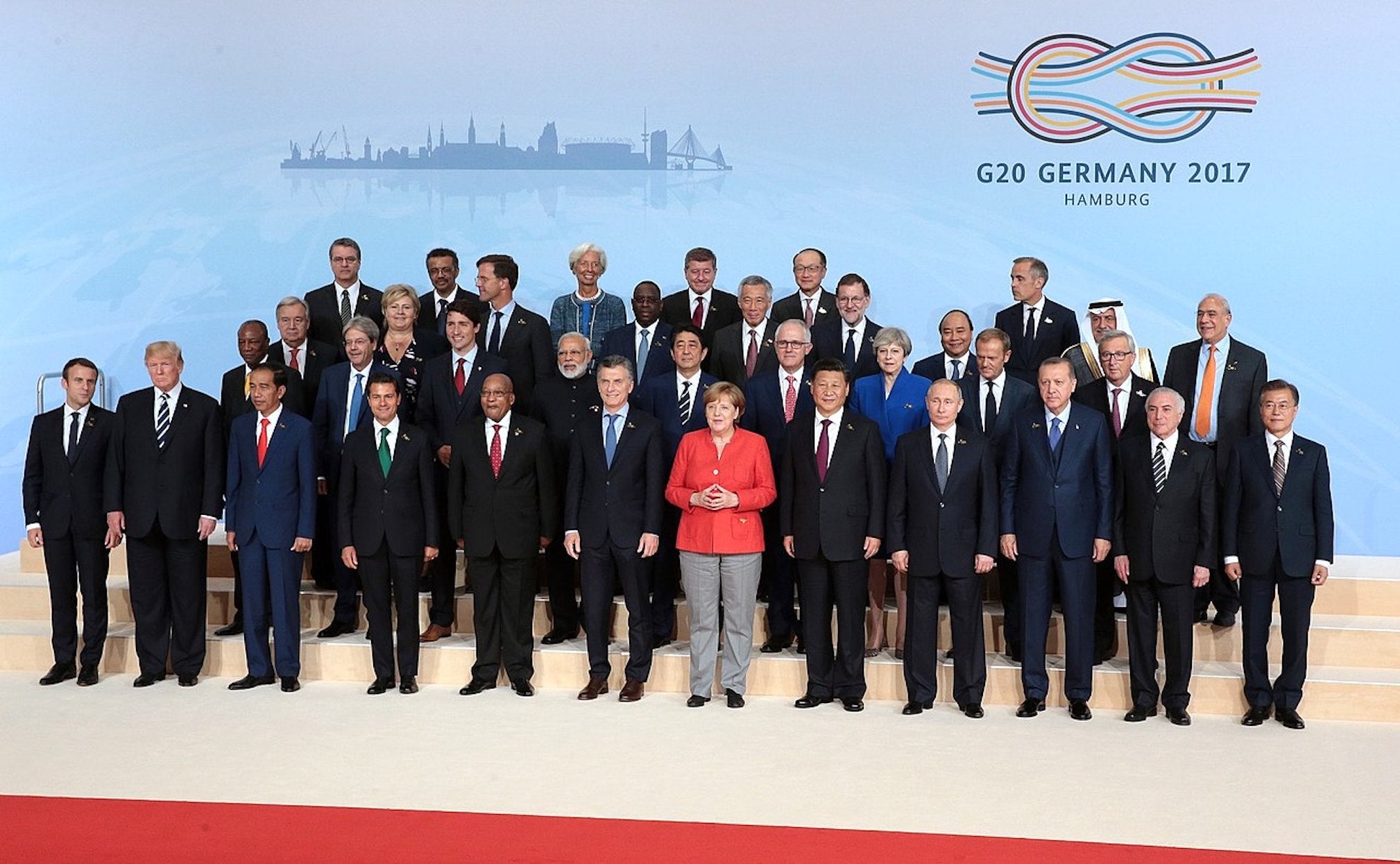 World leaders at least year’s G20 summit in Hamburg