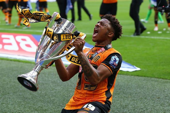 Akpom won playoff promotion with Hull in 2016