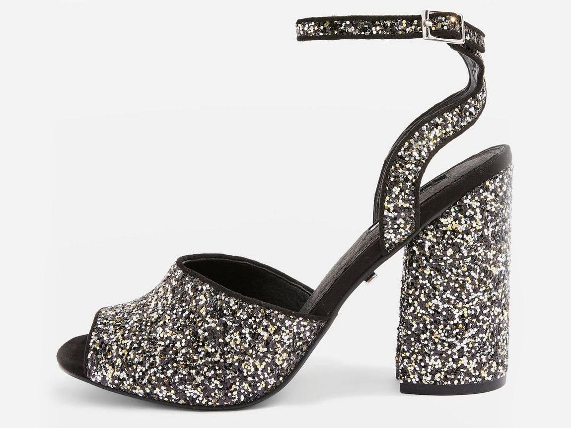 Rocky Glitter Block Heel Sandals, £49, Topshop