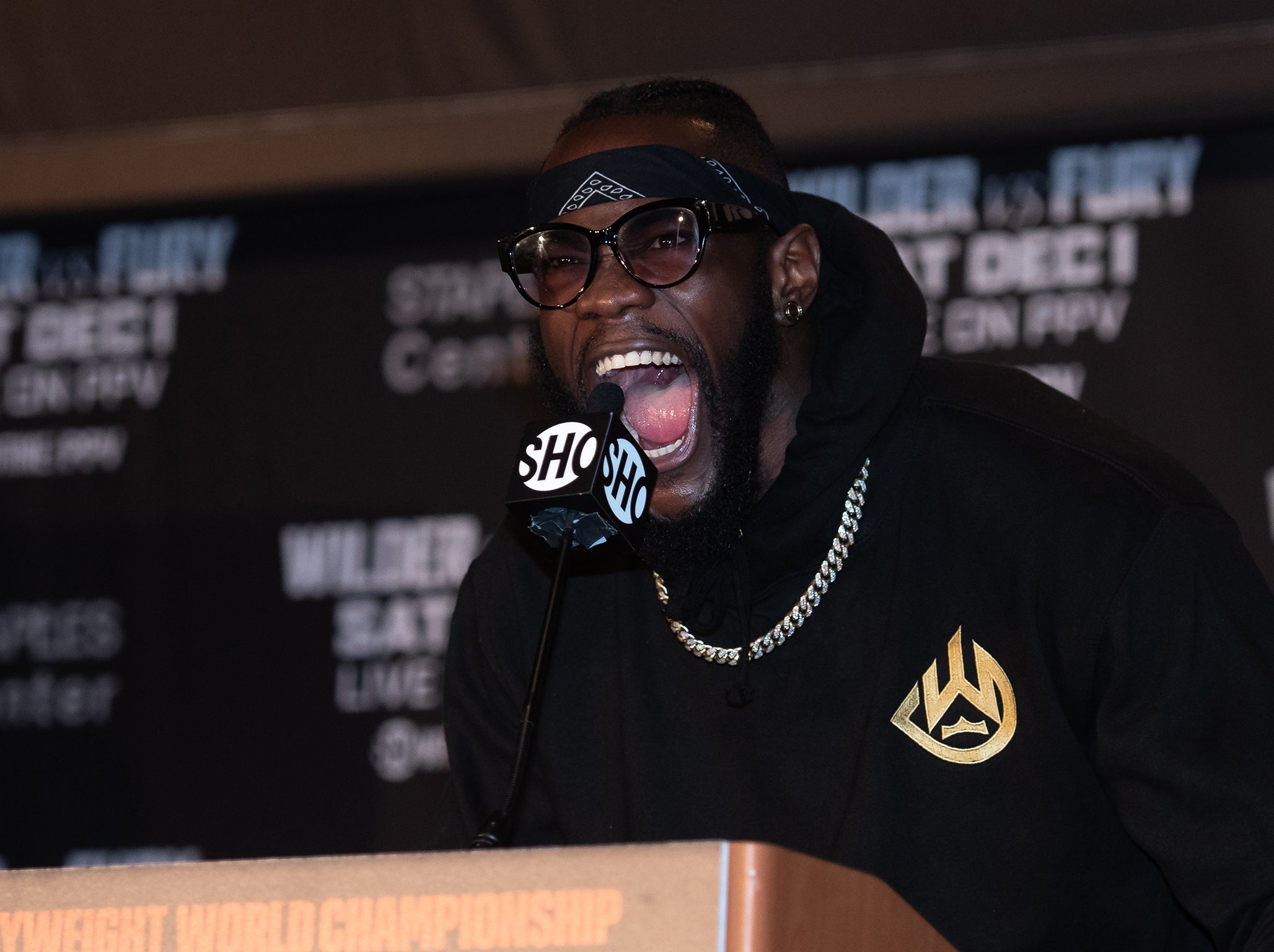 Watch Deontay Wilder press conference live as heavyweight champions talks Anthony ...
