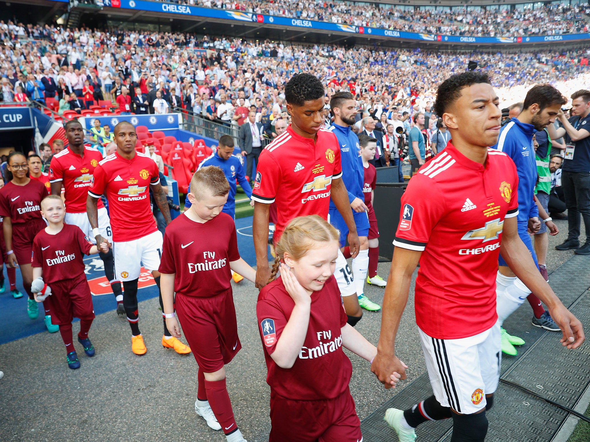 Jesse Lingard and Marcus Rashford were both promoted from the United academy