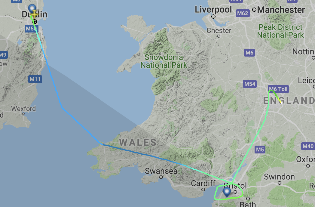 Going places: passengers from Dublin to Bristol found themselves in Birmingham