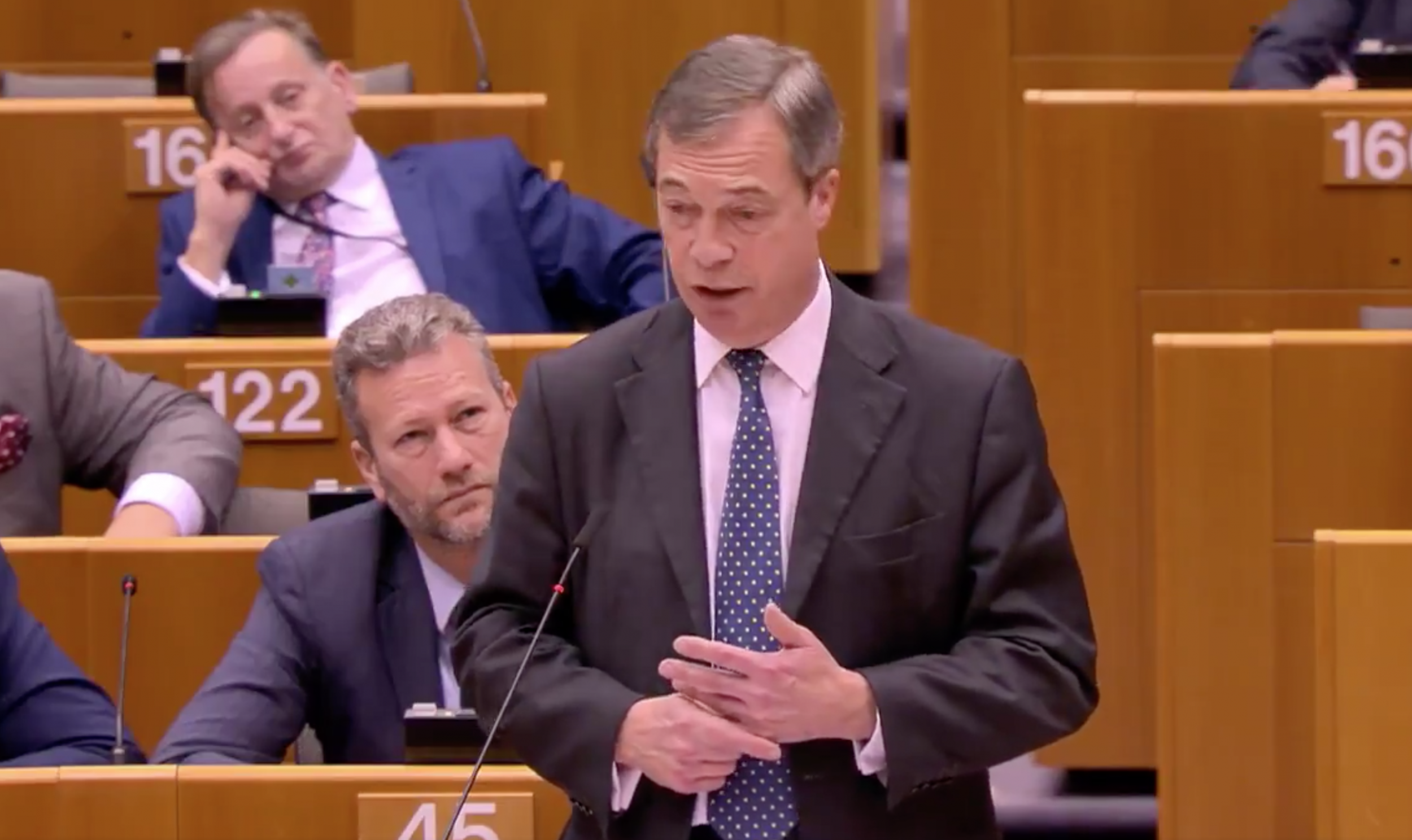 Nigel Farage said negotiations were ‘game, set, and match’ to Michel Barnier