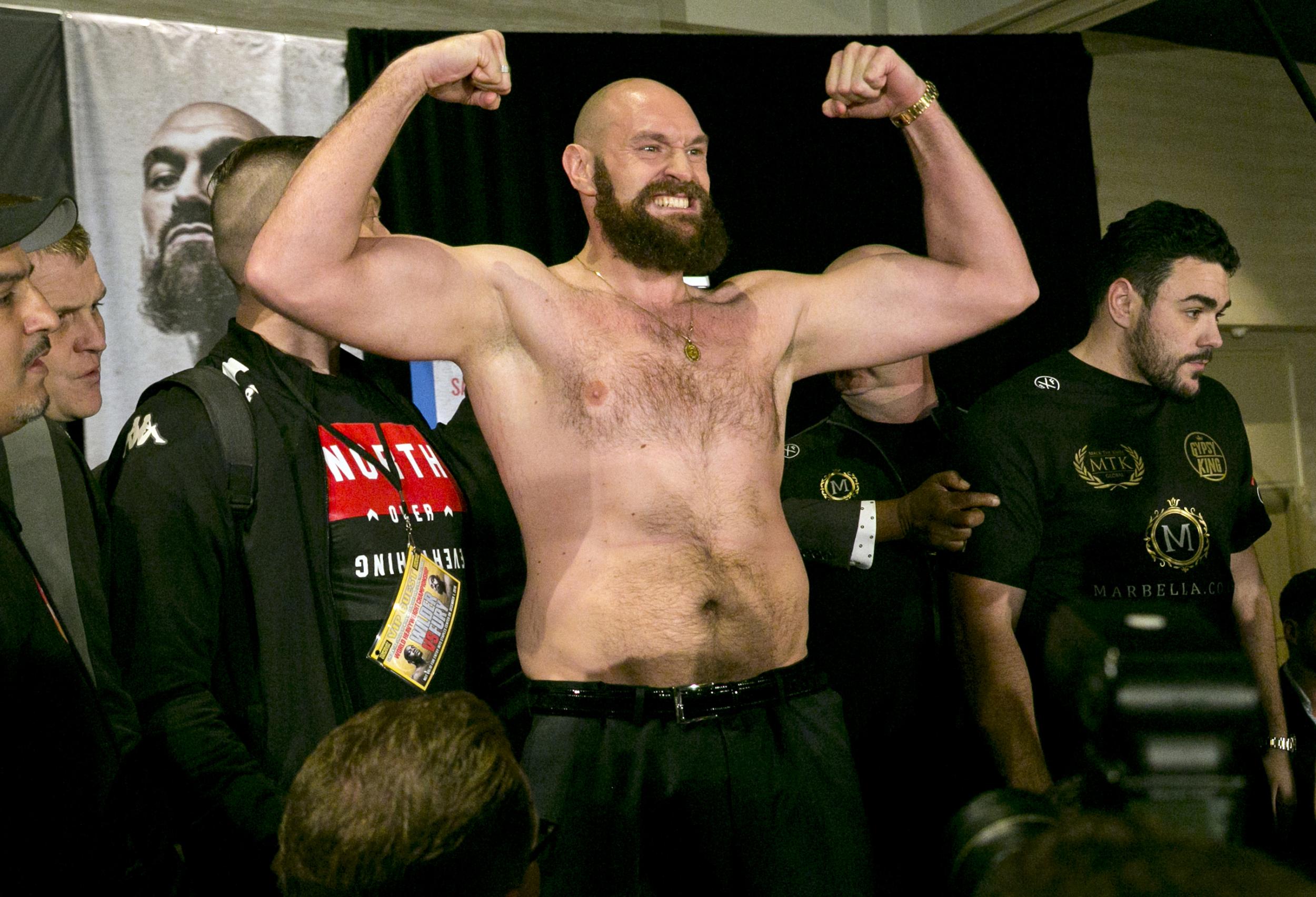 Fury has lost 150lbs to get in condition to face Wilder