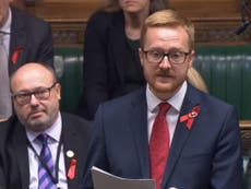 Labour MP Lloyd Russell-Moyle reveals HIV diagnosis in the Commons