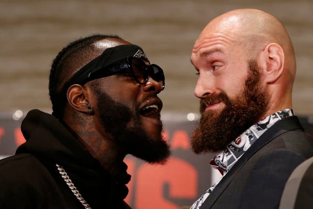 Wilder and Fury squared off in an explosive press conference this week