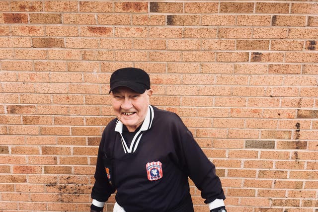 Bill Collinson is still refereeing into his 80s