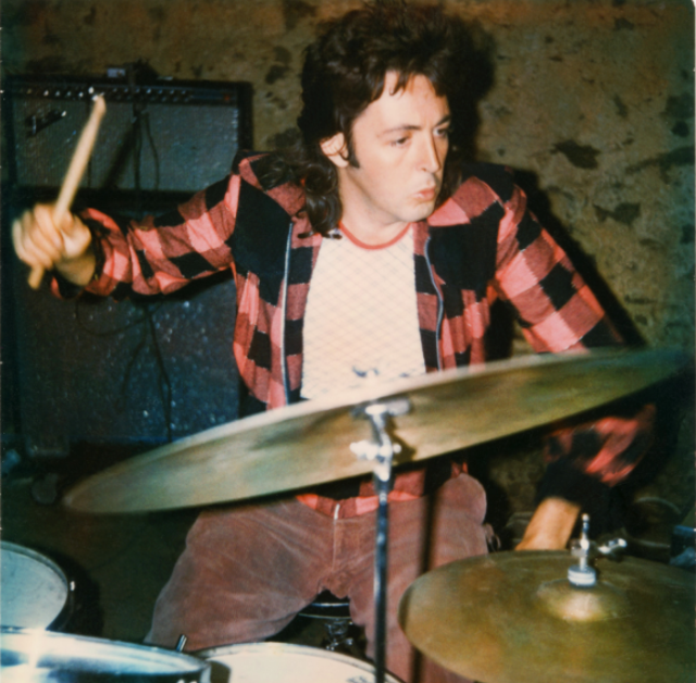 Paul McCartney on the drums