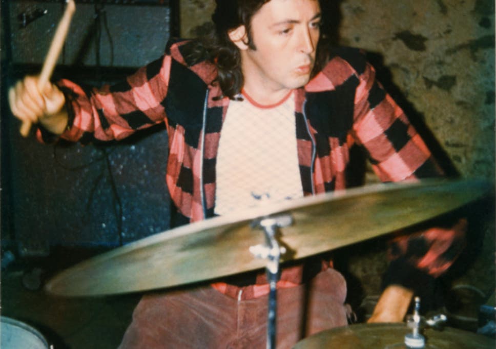 Paul McCartney on the drums