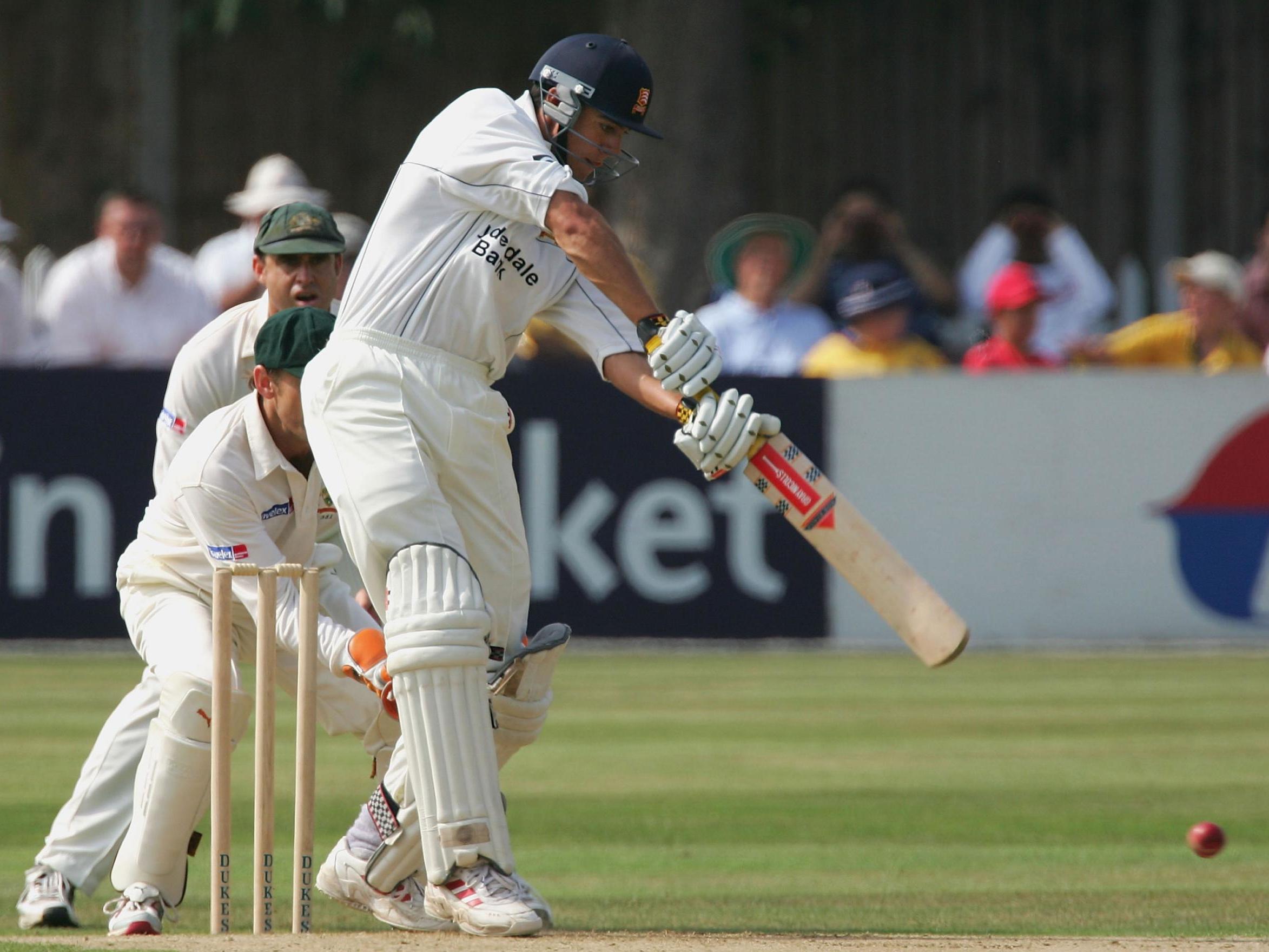 Alastair Cook in action for Essex against Australia before the 2005 Ashes