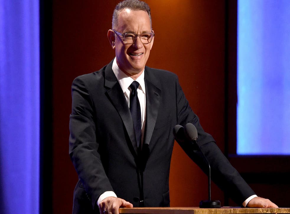 Tom Hanks speaks onstage during the Academy of Motion Picture Arts and Sciences' 10th annual Governors Awards at The Ray Dolby Ballroom at Hollywood &amp; Highland Center on 18 November, 2018 in Hollywood, California.