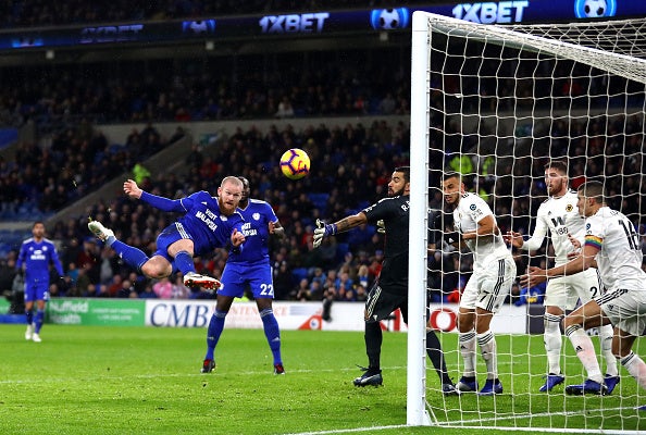 Aron Gunnarsson equalised for Cardiff in the second-half