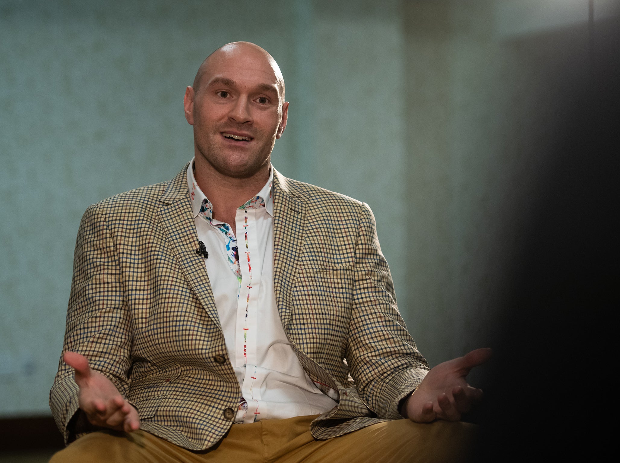 Tyson Fury holds court