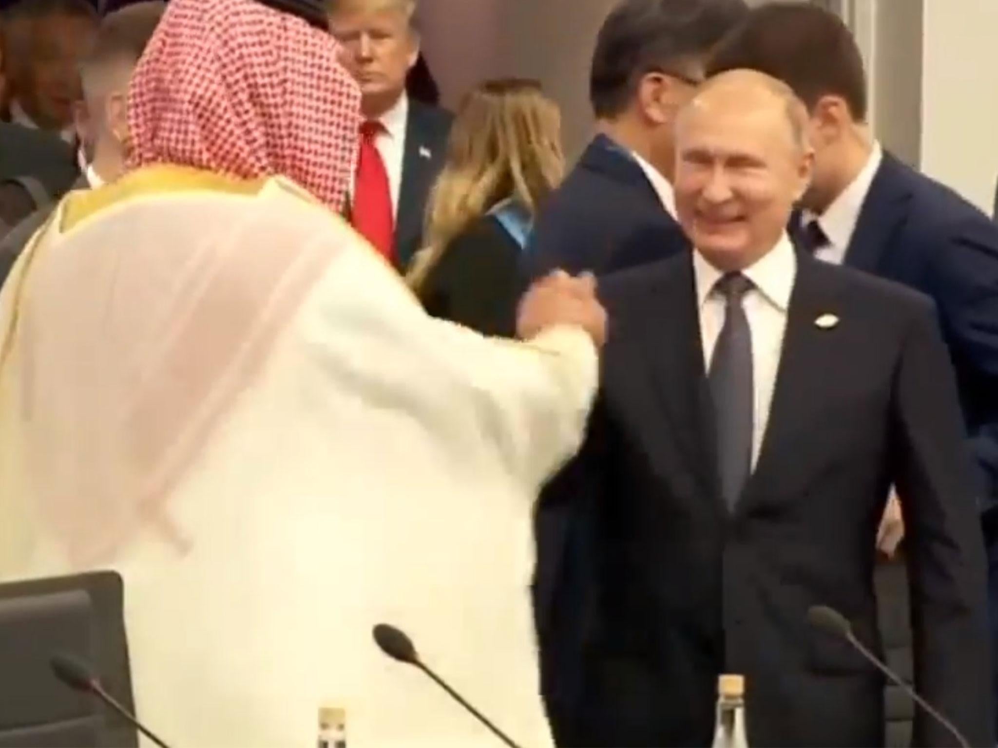 Putin And Saudi Crown Prince Mohammed Bin Salman Share High Five At G20 Summit In Argentina 2980