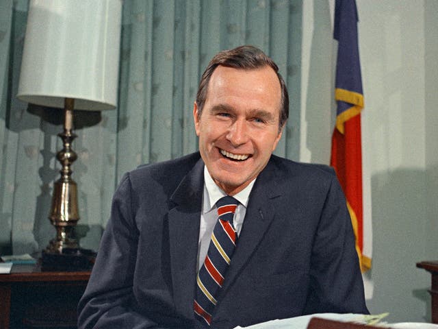 George HW Bush served as vice-president to Ronald Reagan before becoming US president in 1989