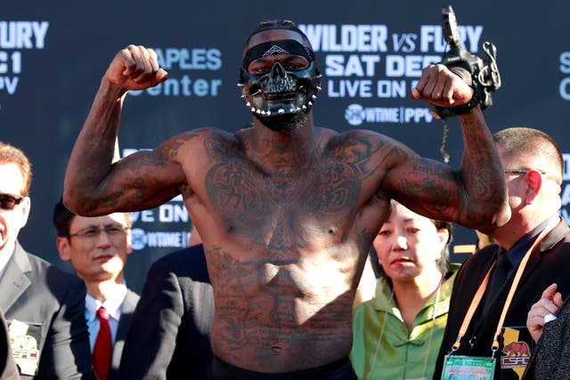Wilder weighed in at 212lbs yesterday