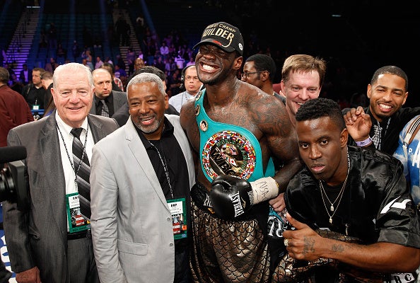 Wilder after defeating Bermane Stiverne to win the WBC title in 2015