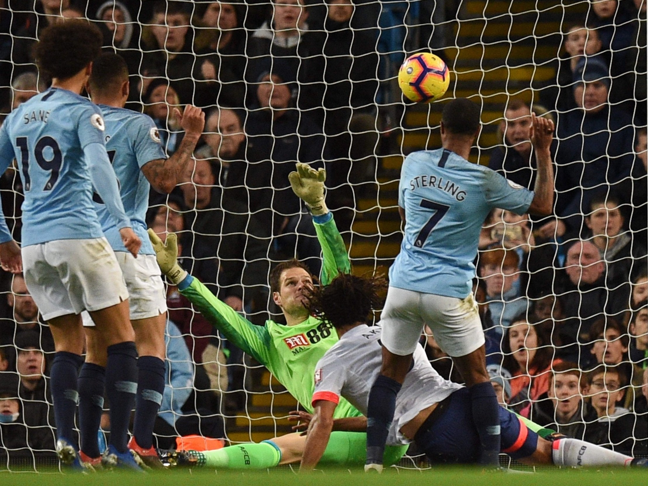 Raheem Sterling strikes home City's second