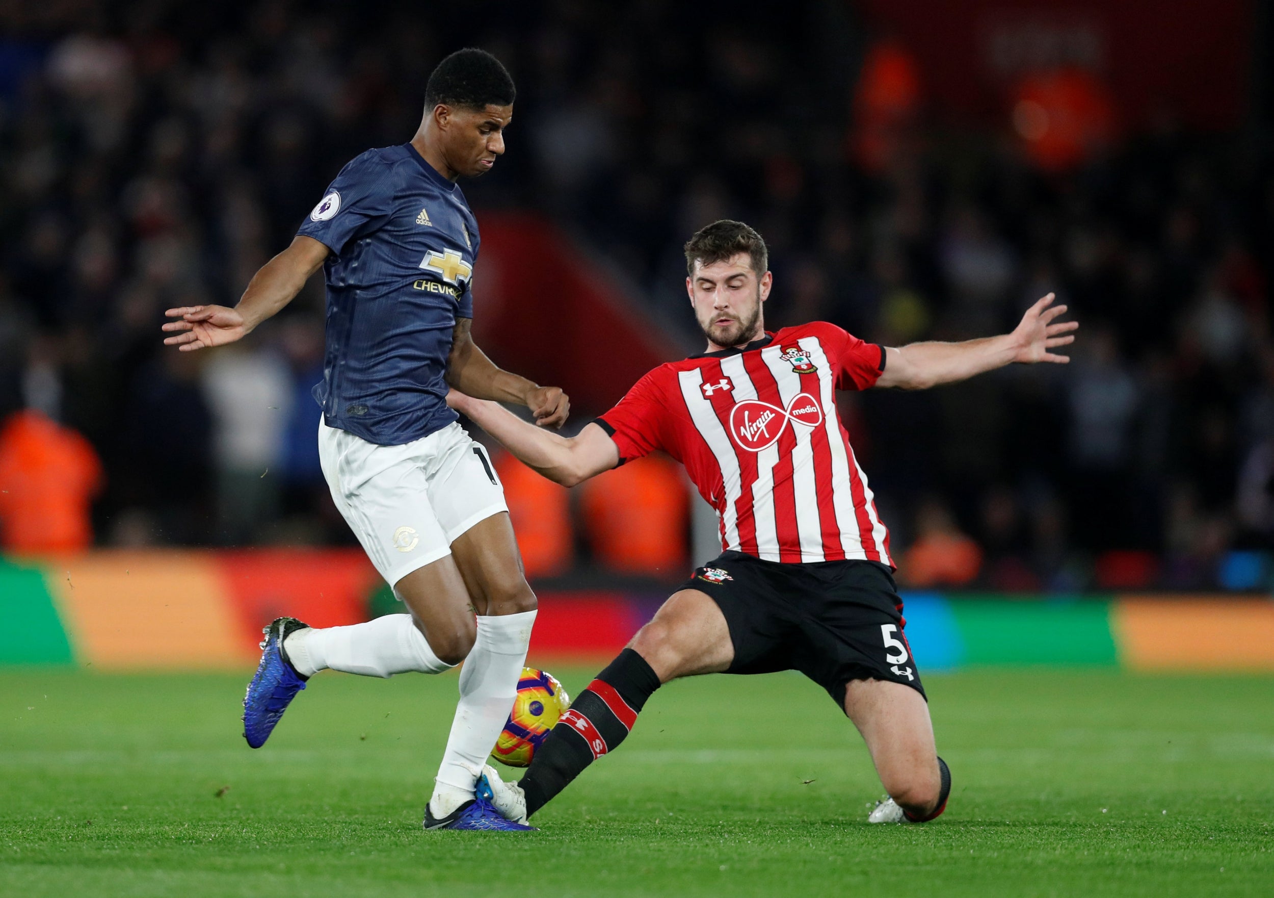 Rashford set up both of Manchester United’s goals (Reuters)