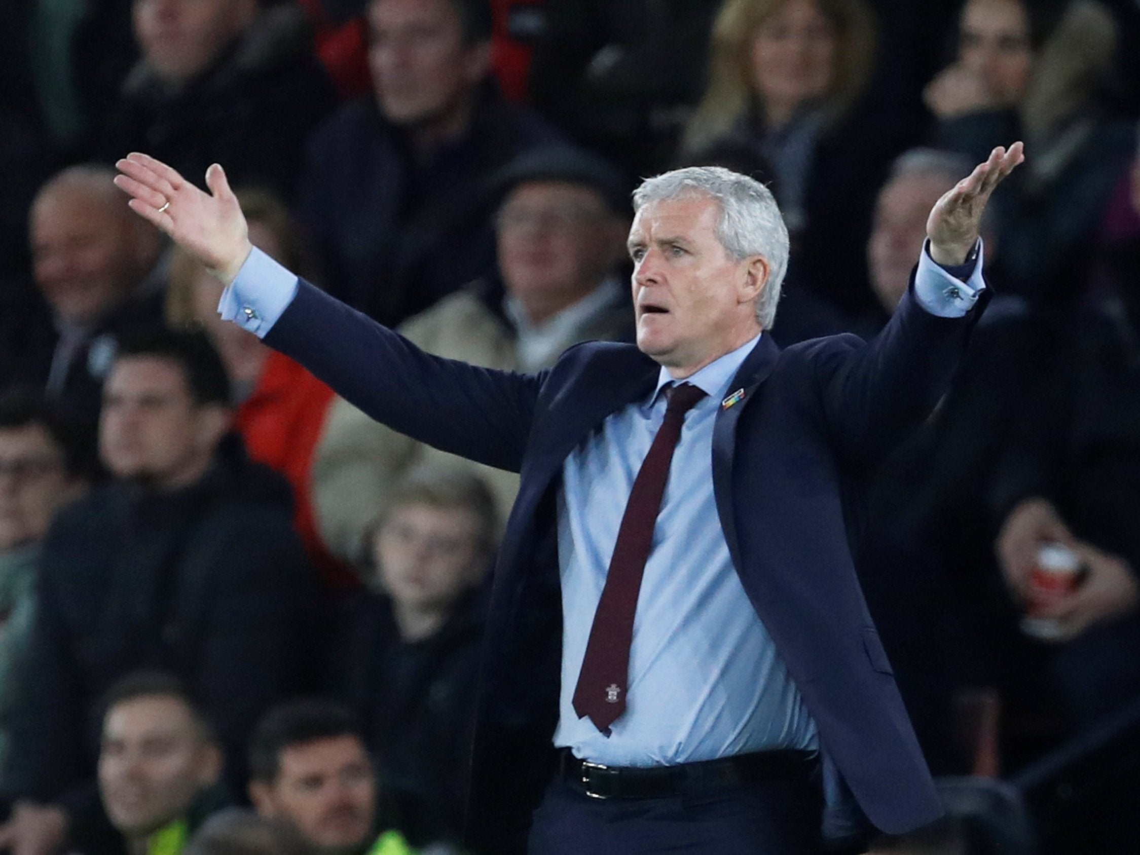 Hughes was sacked by Southampton on Monday