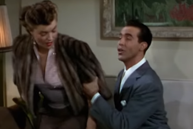 A scene from the 1949 film Neptune's Daughter, in which the stars perform a version of Baby It's Cold Outside