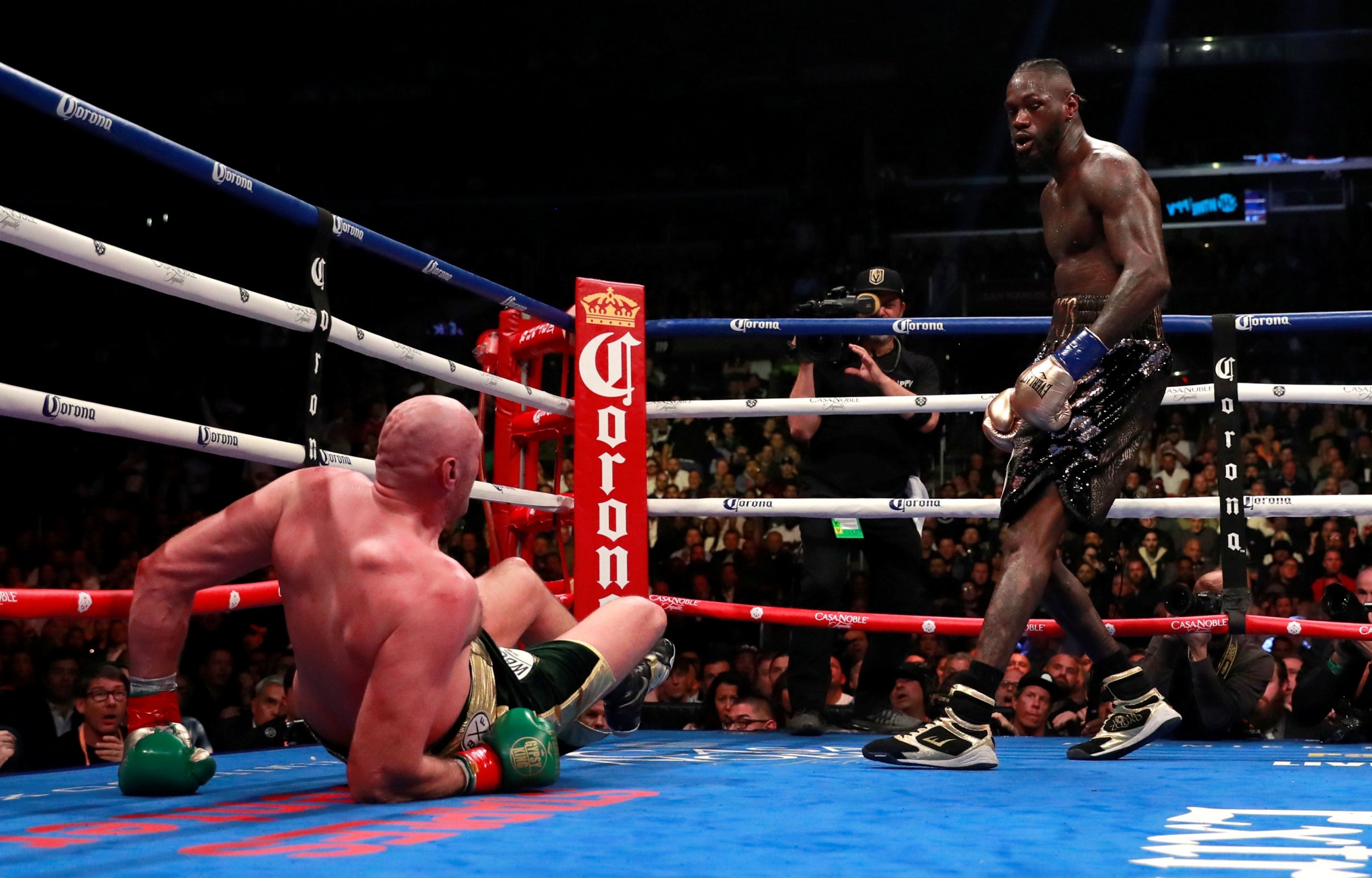 Fury dragged himself off the mat to earn a draw