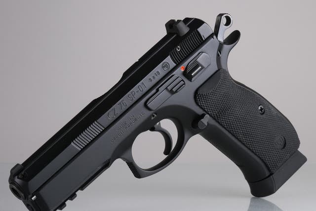 Gun No 6 is thought to be a CZ 75 semi-automatic or a very similar 9mm handgun