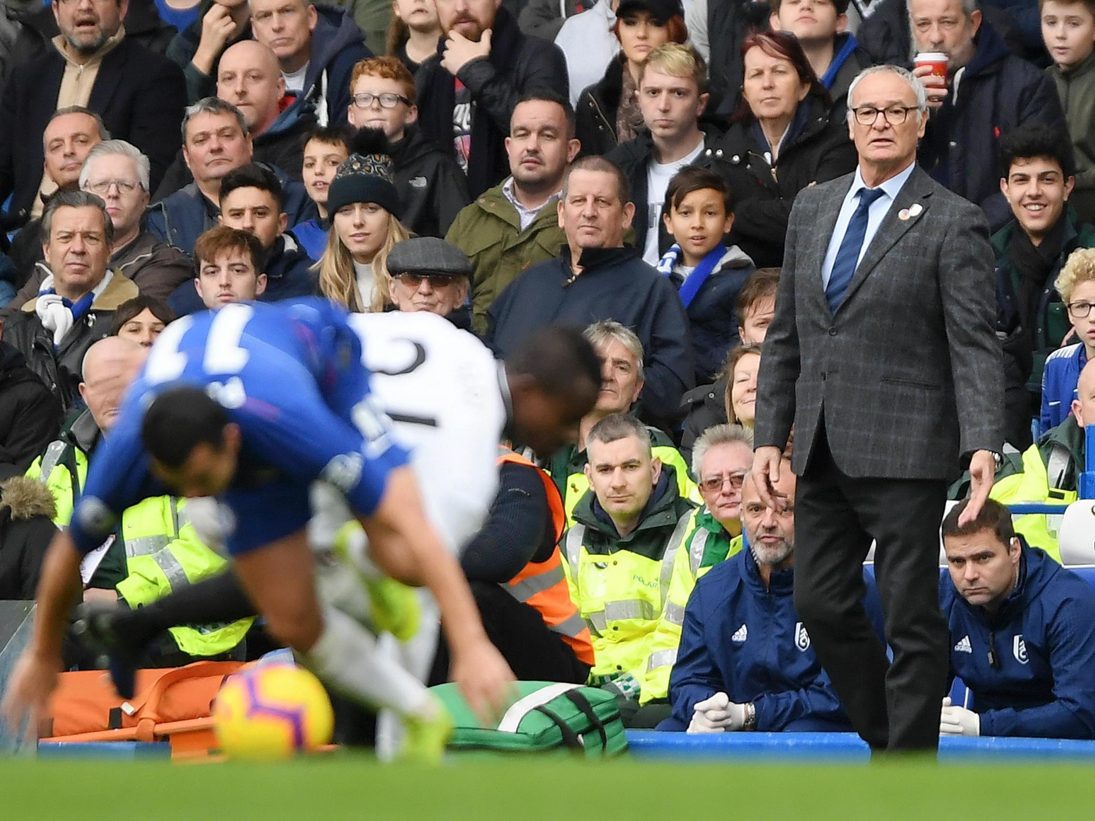 Former Chelsea boss Claudio Ranieri made his return to Stamford Bridge